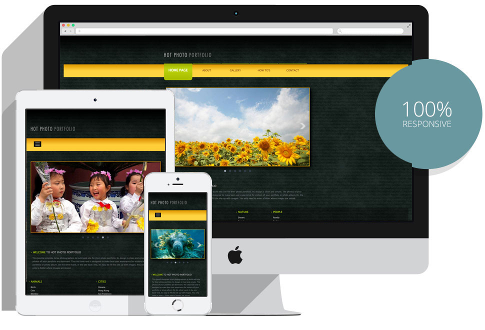 Responsive Joomla Photo Portfolio template