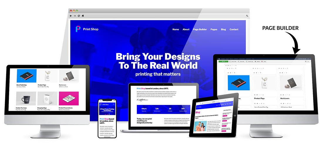 Responsive Print Shop Template