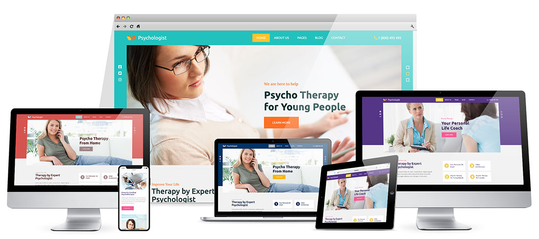 Responsive Psychologist Template