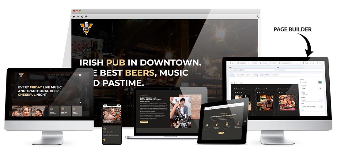 Responsive Pub Joomla Template