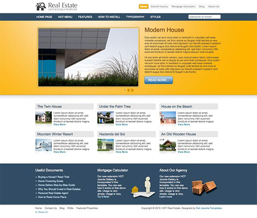 Joomla Real Estate Template