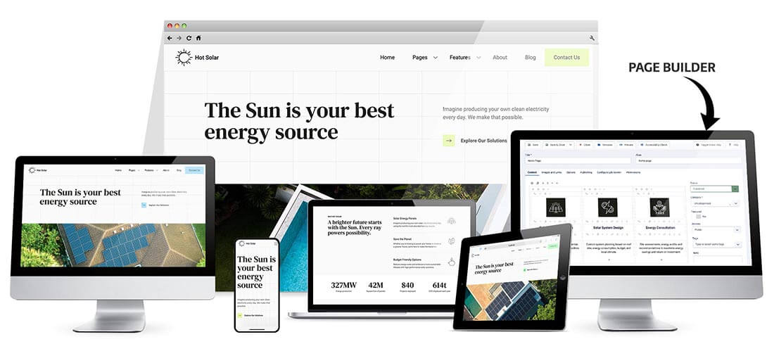 Responsive Solar Template