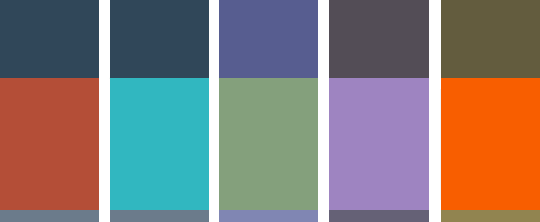 5 pre-defined color variants