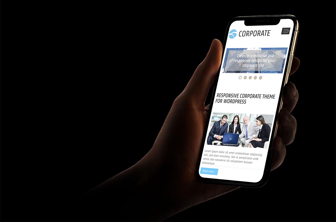 Corporate Responsive WordPress theme