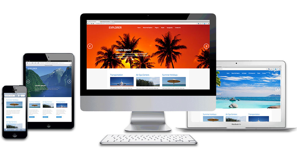 Responsive Explorer travel theme for WordPress