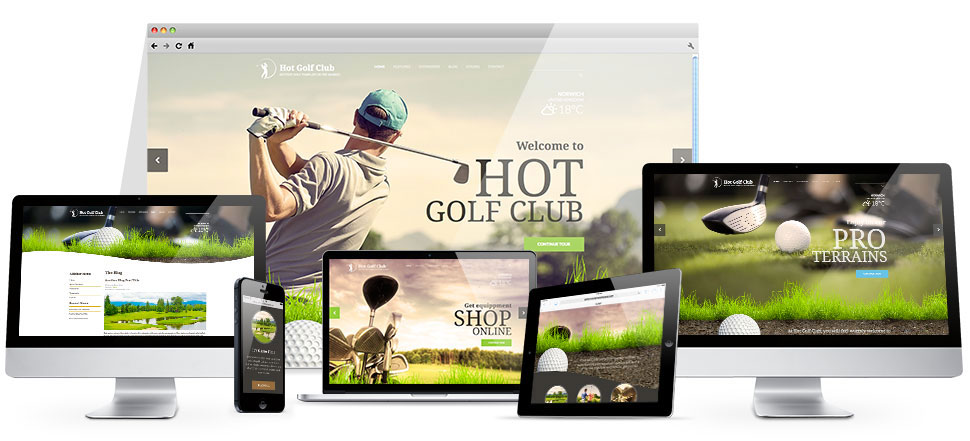 Responsive Golf Theme for WordPress