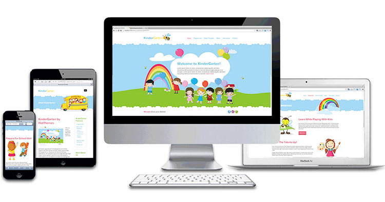 Responsive Kindergarten theme for WordPress