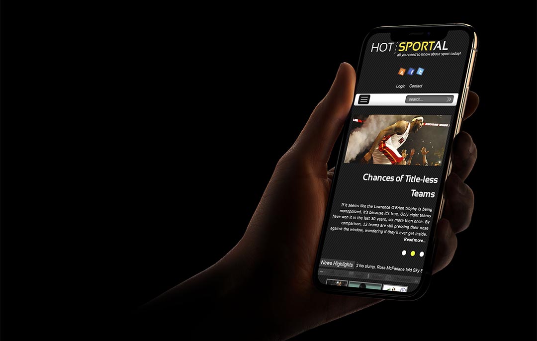Sportal theme on smartphone