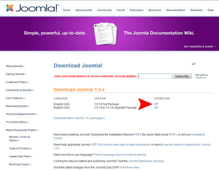 How to Install Joomla 1.5