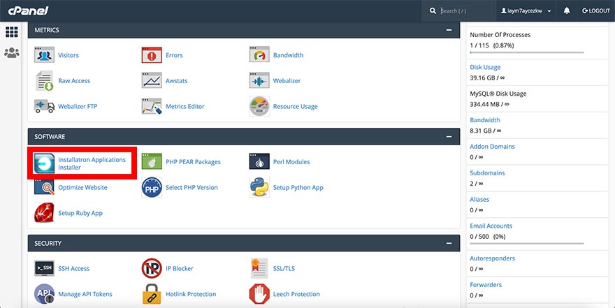 GoDaddy cPanel