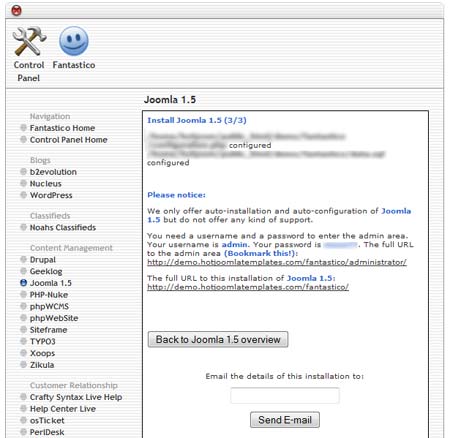 Joomla on cPanel - screen 6