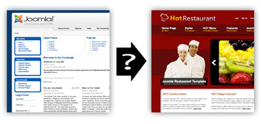 Joomla template change