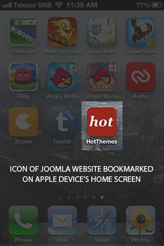 Favicon of Joomla site in browser menu