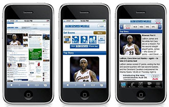 responsive web design on iPhone