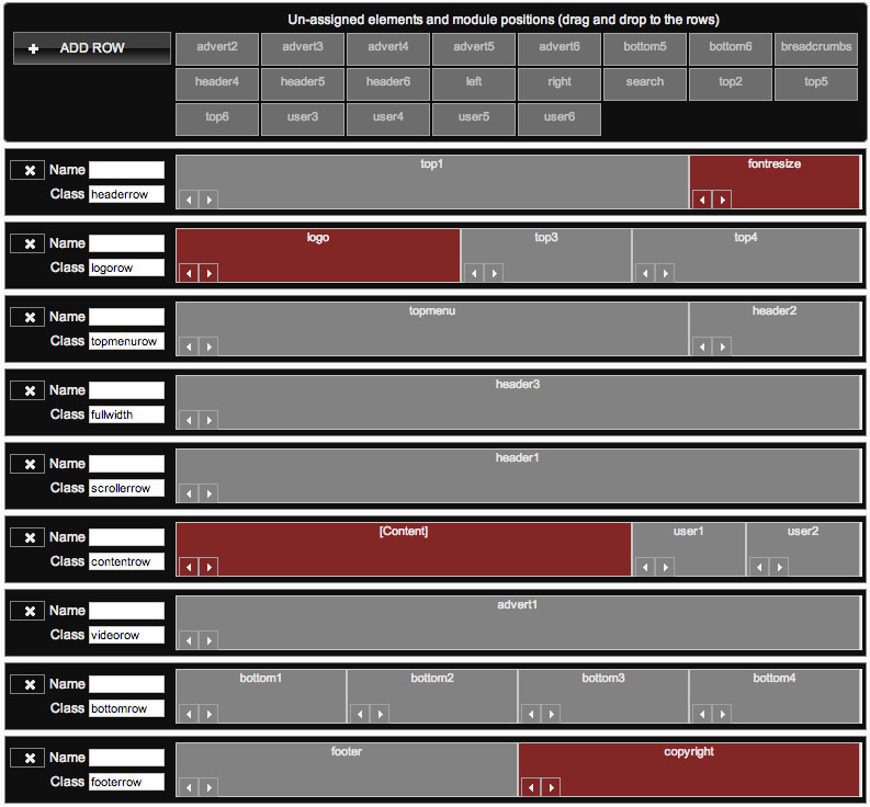 Drag and drop user interface