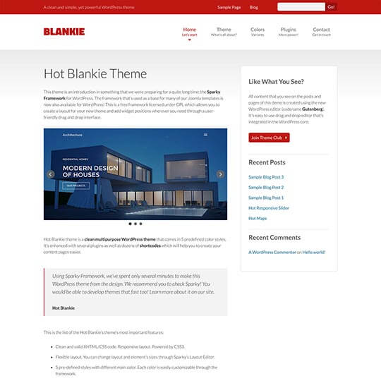 Blankie WordPress