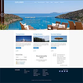 Explorer Travel WordPress Theme