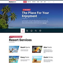 Paradise Travel WordPress Theme