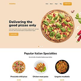 Pizzeria Block WordPress Theme