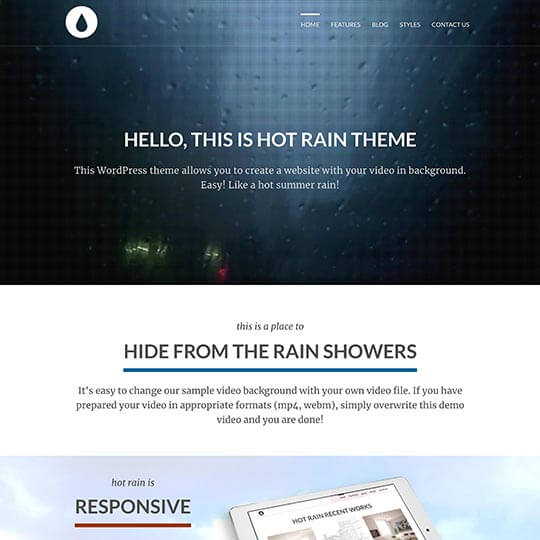 Rain WordPress